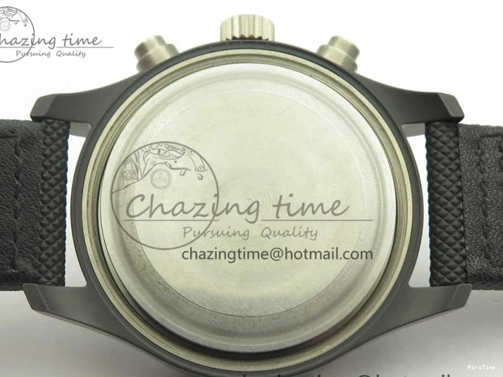 MIROTIME 1231 Modern PILOT IW389001 ZF 1:1 Best Edition Ceramic Case Black Dial on Nylon Strap A7750 (Same Function As Genuine) 7158